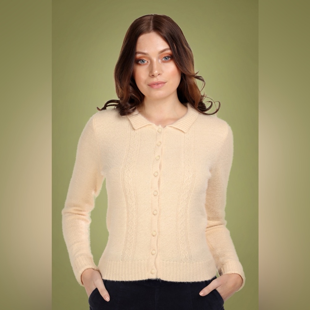 Collectif Vintage Gold Cardigan